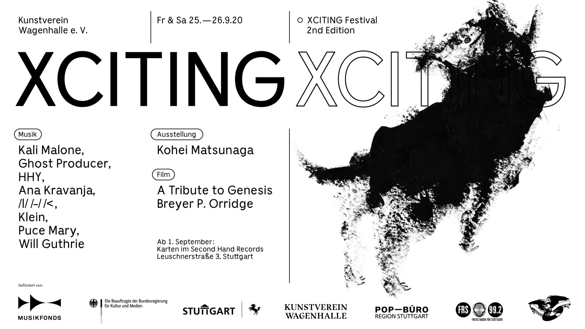  Xciting Festival 2020 - Fr., 25. September - Sa. 26. September im Projektraum des Kunstverein Wagenhalle 