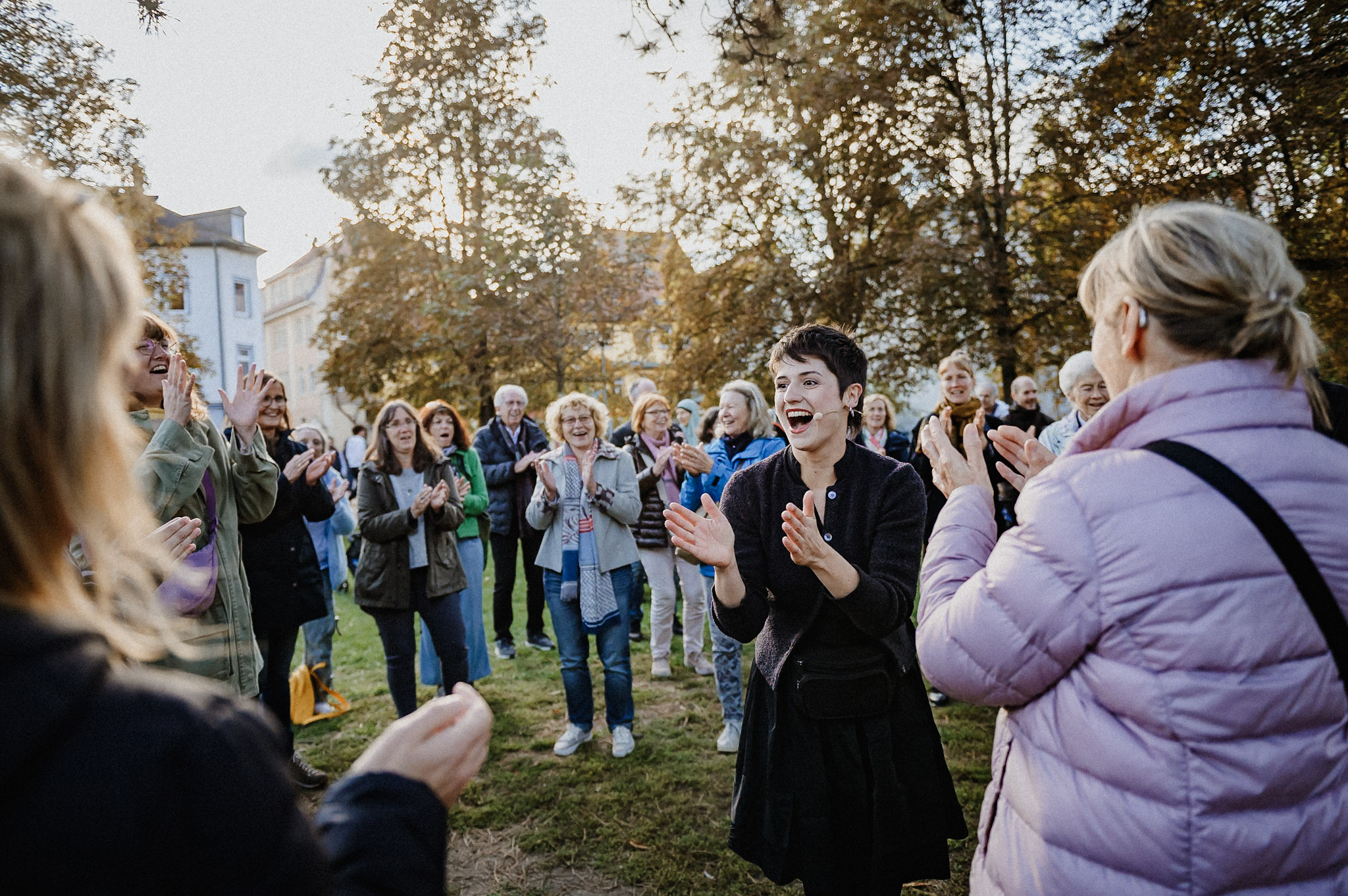 Lachintervention mit Patricia Paryz © Sabine Watzko